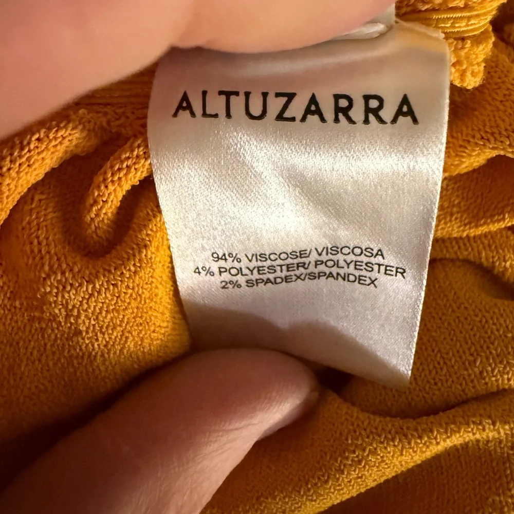 Altuzarra Asgard Goldenrod Long Sleeve Ruched Sweater Size Small Designer - Picture 7 of 9
